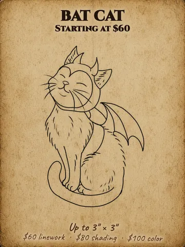 Smiling cat with bat ears and bat wings Halloween flash design