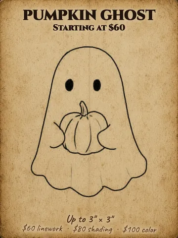 Little ghost hugging a pumpkin Halloween flash design