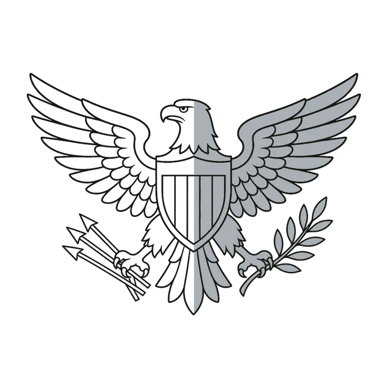 Navy Captain: left half black line work, right half flat color