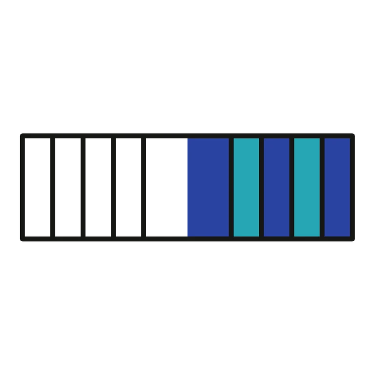 Air Force Air and Space Longevity Service Ribbon: left half black line work, right half flat color