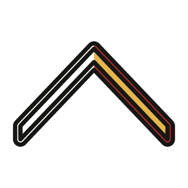 Marines Private First Class: left half black line work, right half flat color